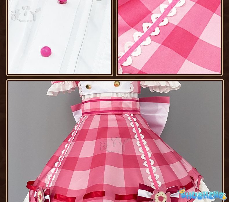 Anime Aikatsu Hoshimiya Ichigo Cosplay Costume Uniform Halloween Party for Women Men Carnival Props