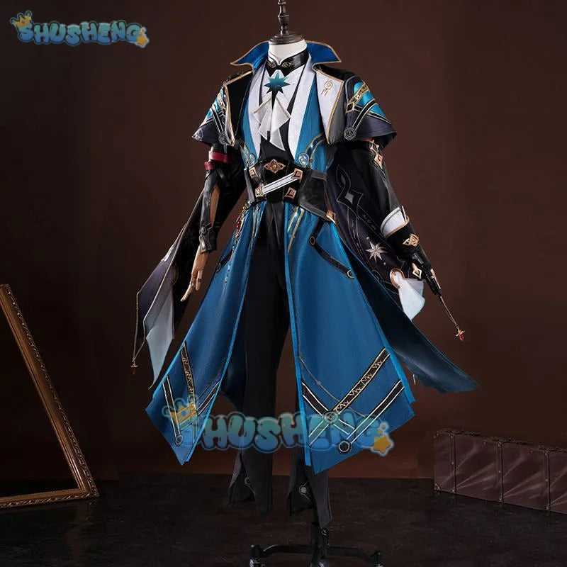 Honkai Star Rail Anaxa Cosplay Costume Uniform Earrings Anaxagoras Grove of Epiphany Amphoreus Halloween Party for Women Men