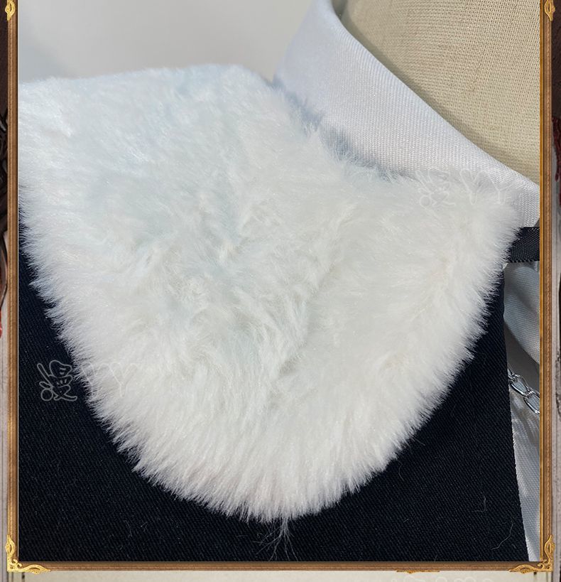 Anime Yosuga No Sora Kasugano Sora Cosplay Costume Winter Fur Collar Shawl Skirt Lolita Woman Cute Christmas Party Suit