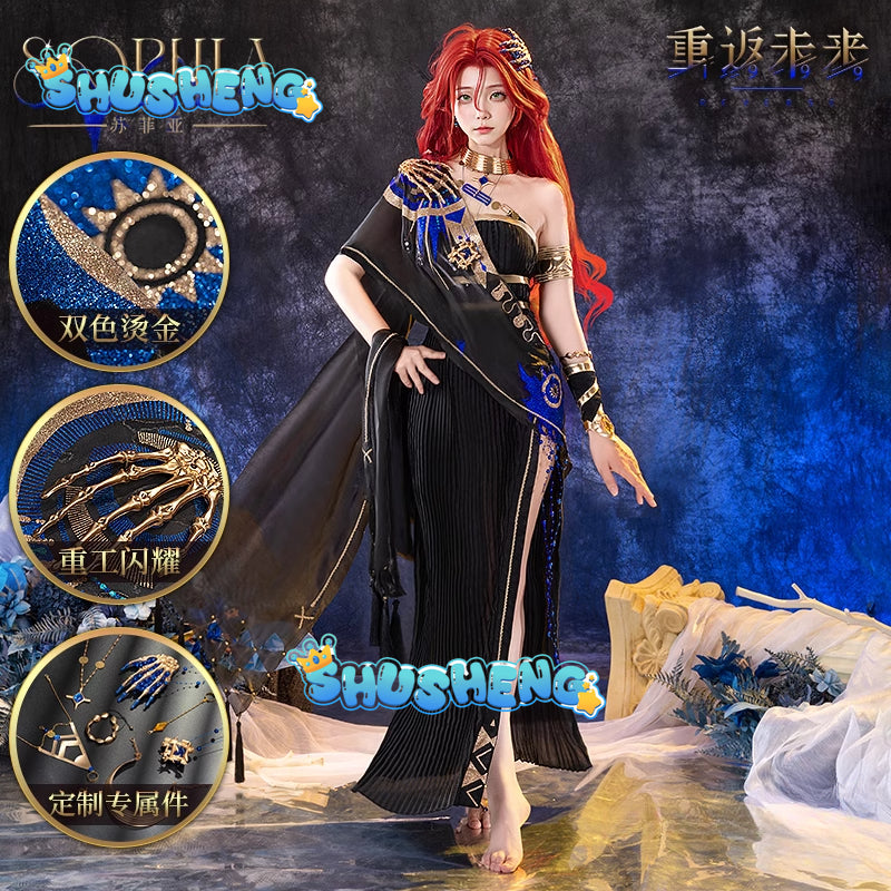 Reverse:1999 Sophia Game Suit Gorgeous Dress Uniform Cosplay Costume Halloween Party Role Play Outfit Women S-3XL Latest styles