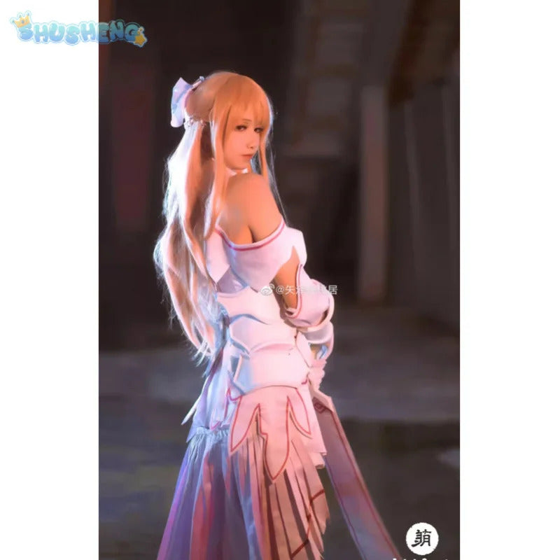 Sword Art Online Yūki Asuna Cosplay Yuuki Asuna SAO Costume Women Dress High Quality Uniform Headwear Gloves Armor Halloween Set