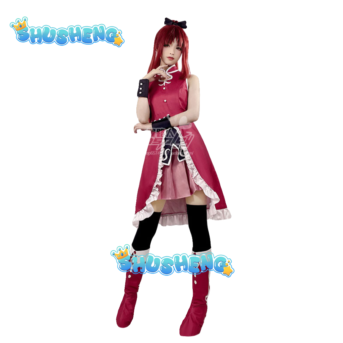 Anime Puella Magi Madoka Magica Sakura Kyouko Cosplay Costume Adult Women Lolita Dress Uniform Skirt Suit Halloween Party Outfit