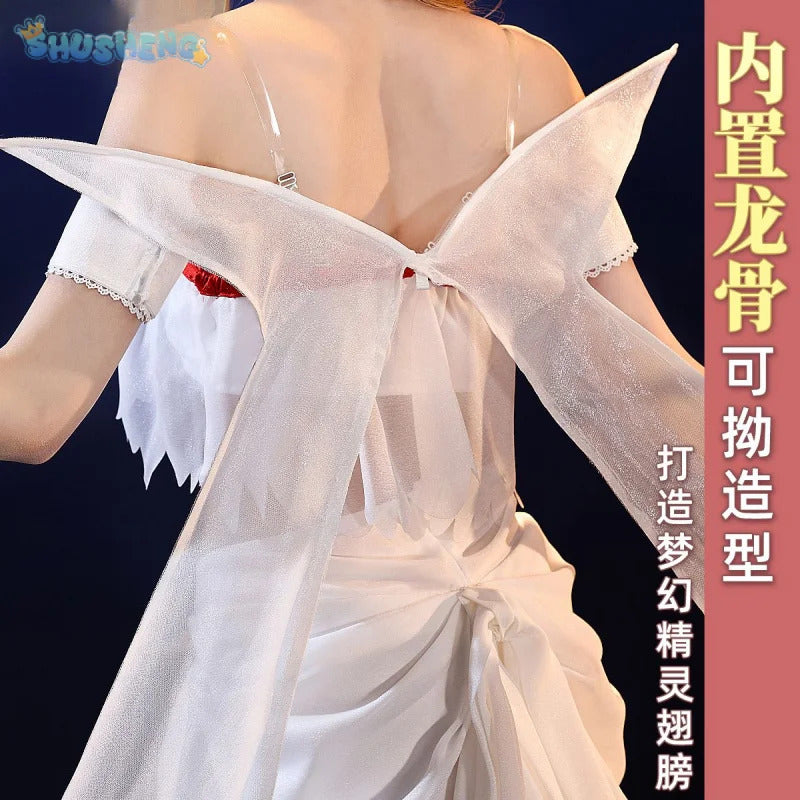 Shusheng-SR Sword Art Online SAO Yūki Asuna Cosplay Yuuki Asuna Elf prison uniform Costume Halloween sexy dress school props sweet Woman set