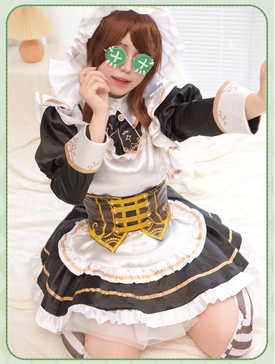 Game Identity V Gardener Emma Woods Steampunk Maid Cosplay Costume Maid Dress For Girls Halloween Costume