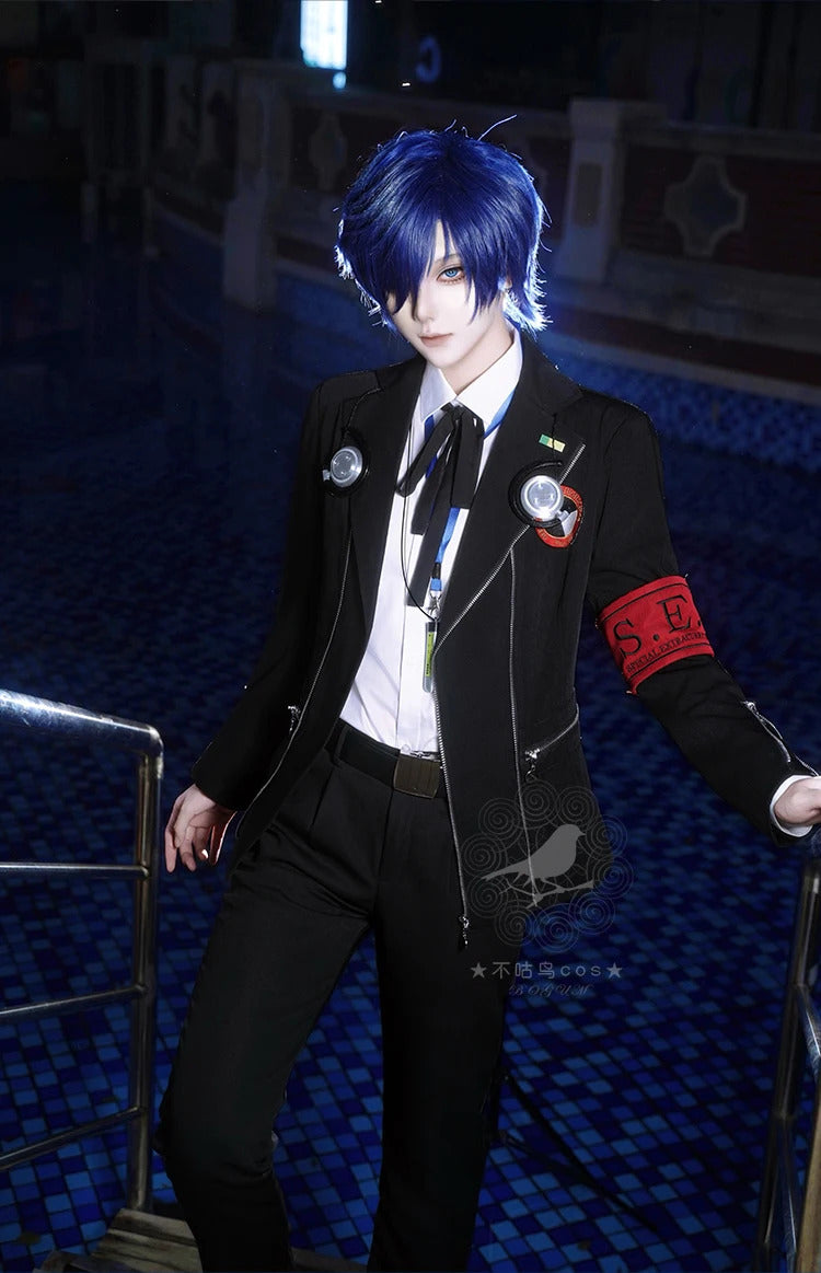 Yuuki Makoto Cosplay Costume Game Persona 3 High School Uniform Suits for Handsome Men Christmas Carnival Dress Party Shusheng