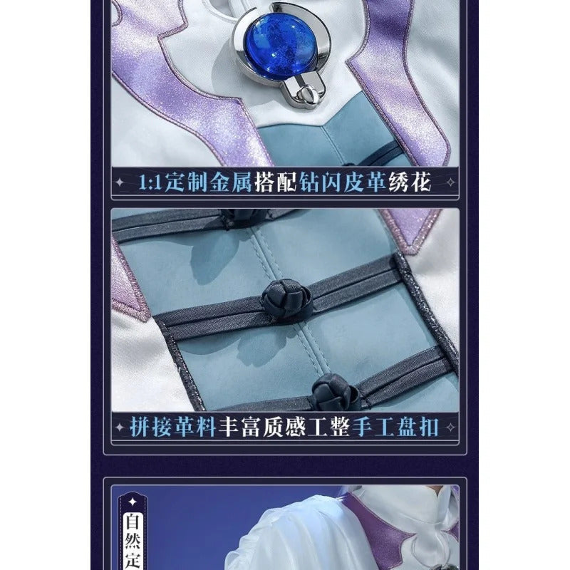 Cardcaptor Sakura Yue Tsukishiro Yukito Cospaly Costume Halloween Carnival Men Women New Fashion Uniform Coat Pants Earrings Set
