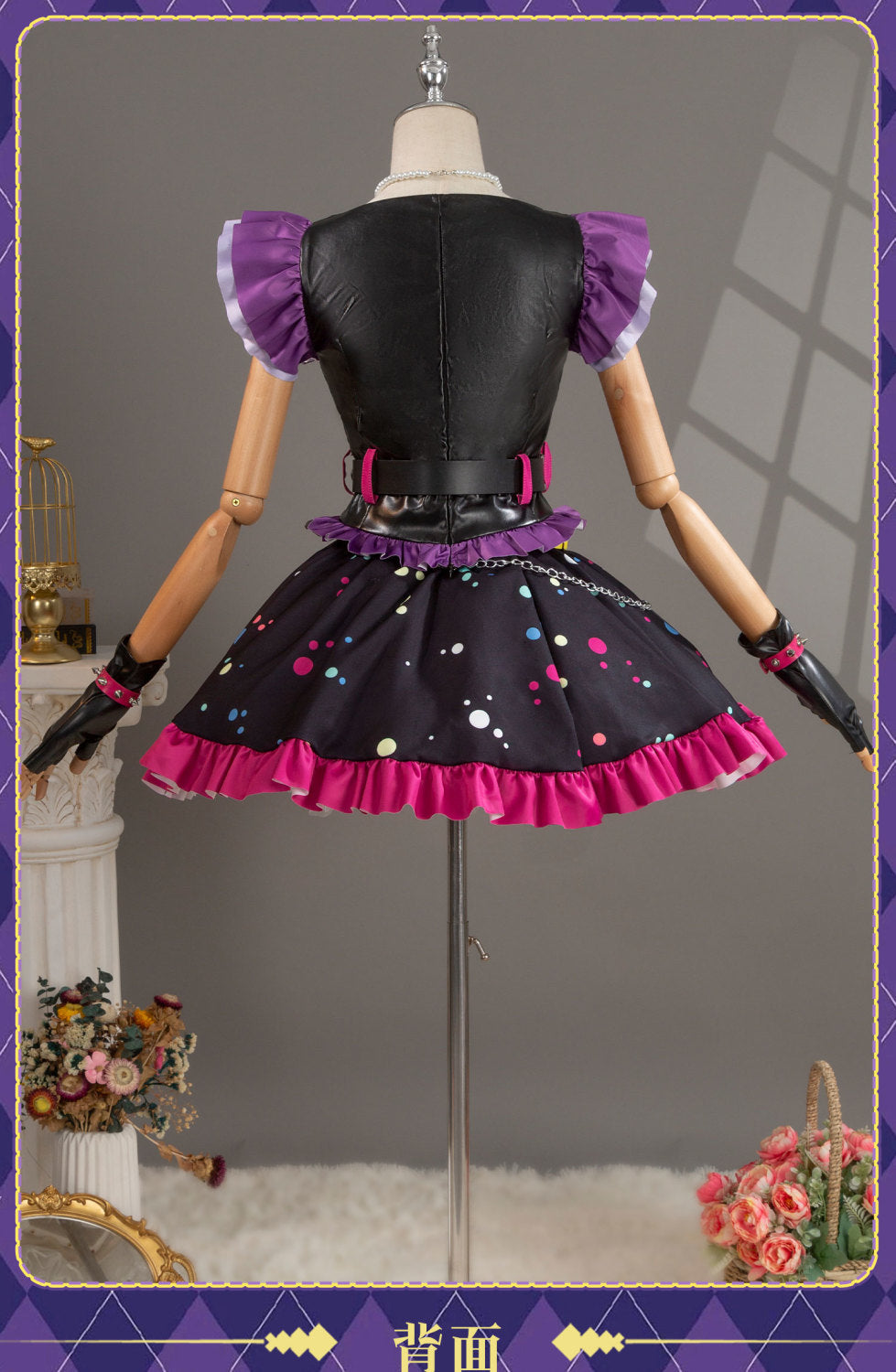 Anime Aikatsu! Hoshimiya Ichigo Cosplay Costume Sweet Devil Evening party Dress female Lolita in stock