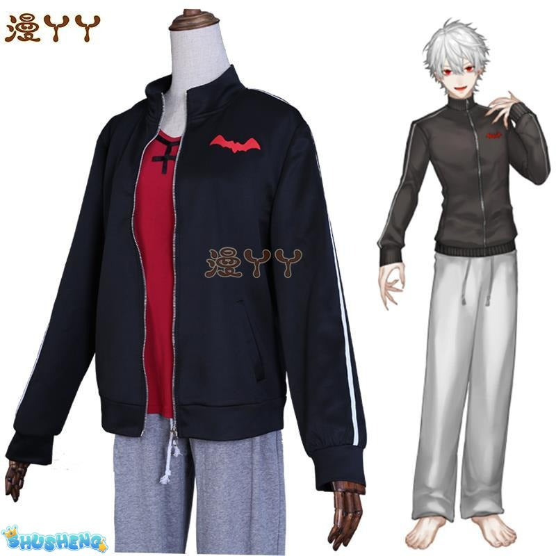 Virtual YouTuber Kuzuha Cosplay Costume Nijisanji Vtuber Aleksandr Lagusa Gamers Vampire Sasha Virtual Anchor Clothing