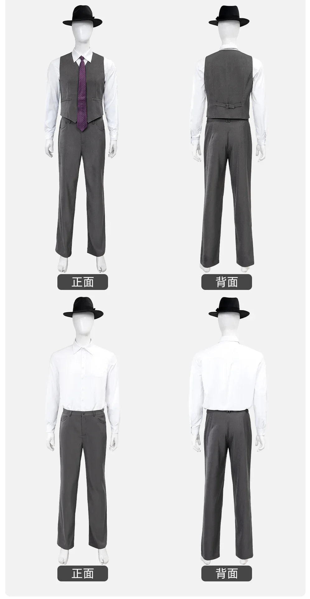 Shusheng-R Movie Noir Man Spider Cosplay Peter Parker Costume Man Fantasia suit coat vest for sale tie hat shoe set Halloween uniform