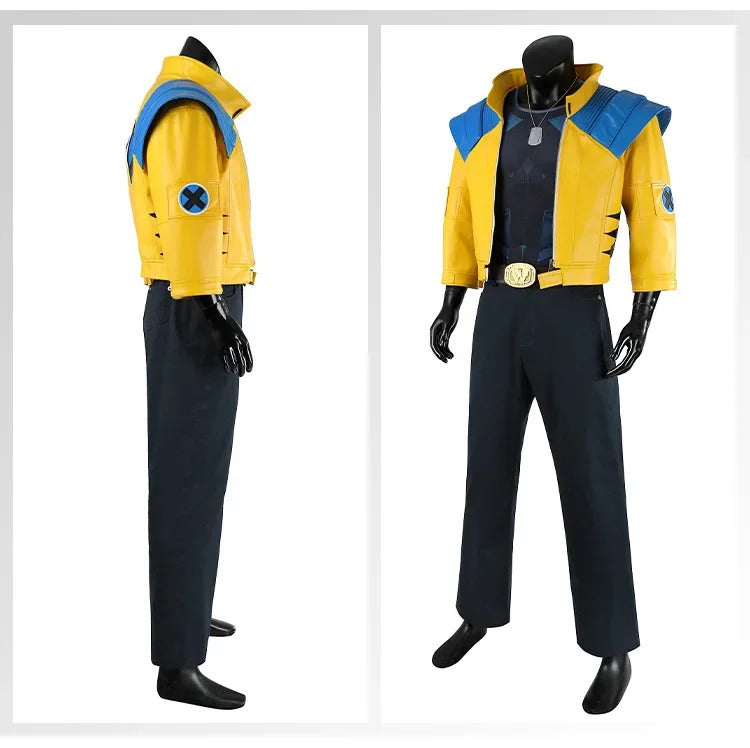 Rivals WOLVERINE Cosplay Costume Men Jacket Pant Superhero Rival Costume Logan Coat Outfit Male Halloween Clothes Party Full Set