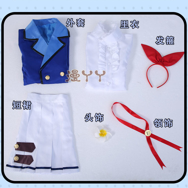 Anime Aikatsu Hoshimiya Ichigo Shibuki Ran Kiriya Aoi Cosplay Costume Starlight School JK Campus Uniform Woman Kawaii Suit