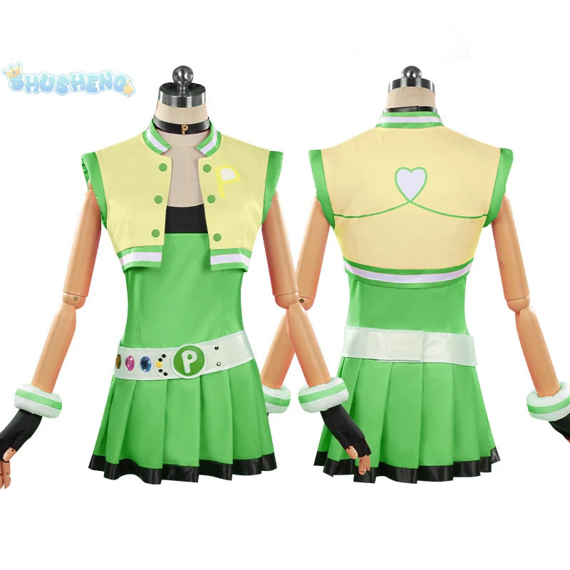 Powerpuff cos Girls Blossom Bubbles Buttercup Cosplay clothing Sweet Loli Hair accessories gloves props Halloween Uniform S-XXXL