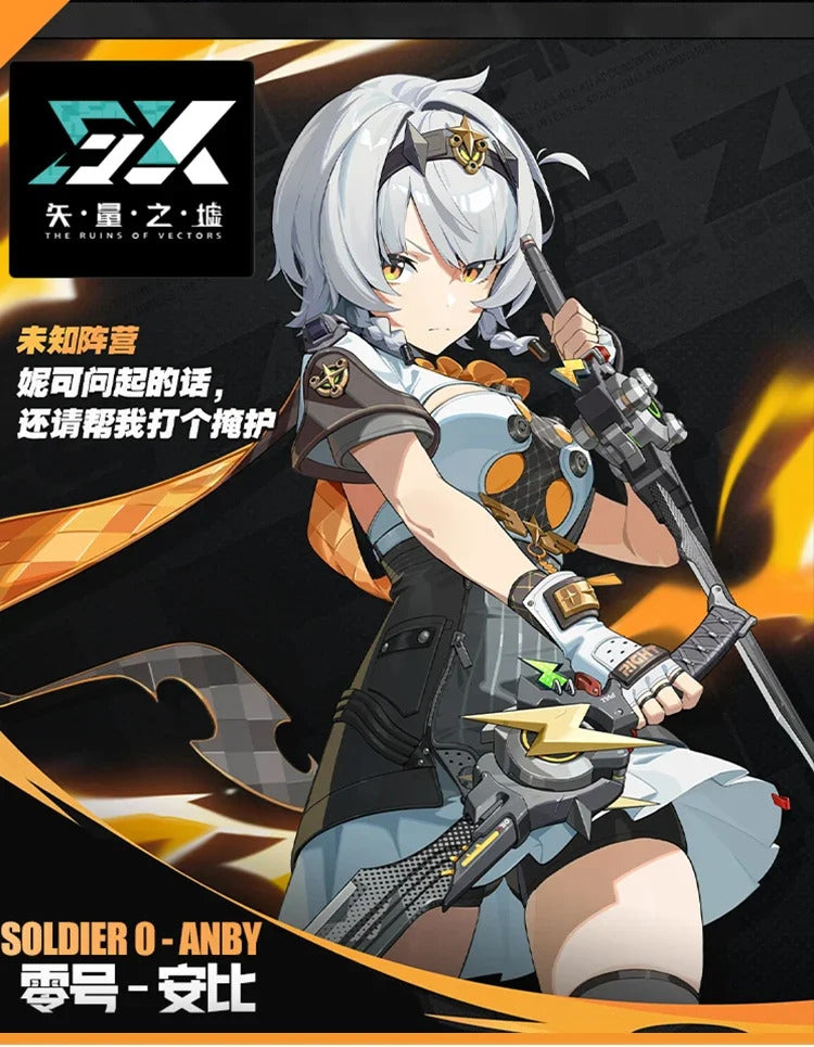 Zenless Zone Zero Soldier 0 - Anby Cosplay Silver Soldier - Anby Costume Halloween Party New Fashionable Women Uniform Full Set