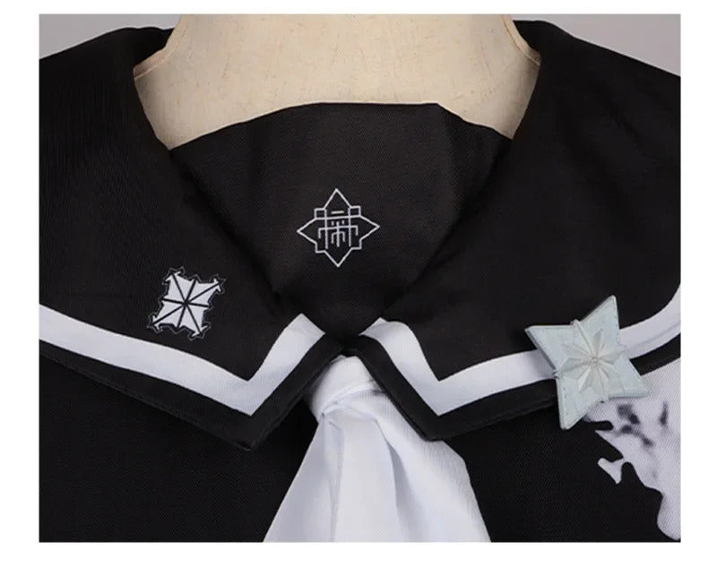 Amemiya Darumi Sizuhara Hiruko Sumino Takumi Omokage Yugamu The Hundred Line -Last Defense Academy cosplay Halloween costume set