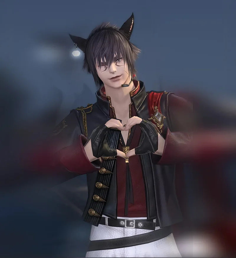 Final Fantasy XIV Lucian Prince's Attire Cosplay Costume Seneschal Prince Set Uniform Halloween Carnival Party Clothing