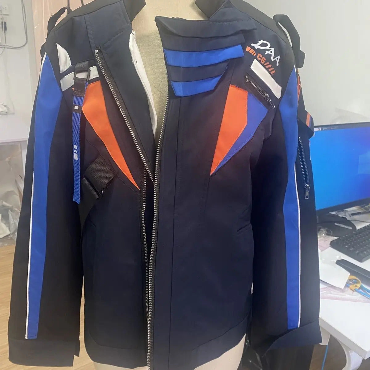 Game:Love And Deepspace Cosplay Caleb Childhood Friend Cos Costume Jacket Daywear Metal Square Necklace