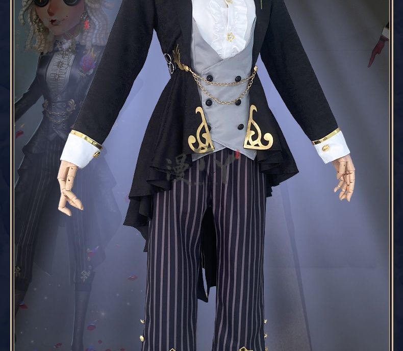 Game Identity V Demi Bourbon Cosplay Costume Barmaid True Proof New Skin Uniforms Costume Suits Black Clothes