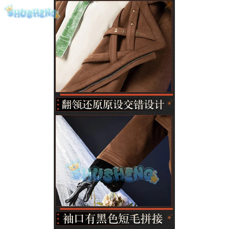 Reverse:1999 Windsong Cosplay Costume Coat shirt tie belt gloves necklace Halloween party Handsome man Woman uniform Full Set