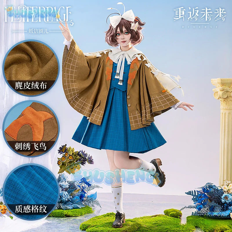 Reverse:1999 Paper envelope Cosplay Costume Uniform Halloween Carnival Party Christmas Play Role Clothes Clothing
