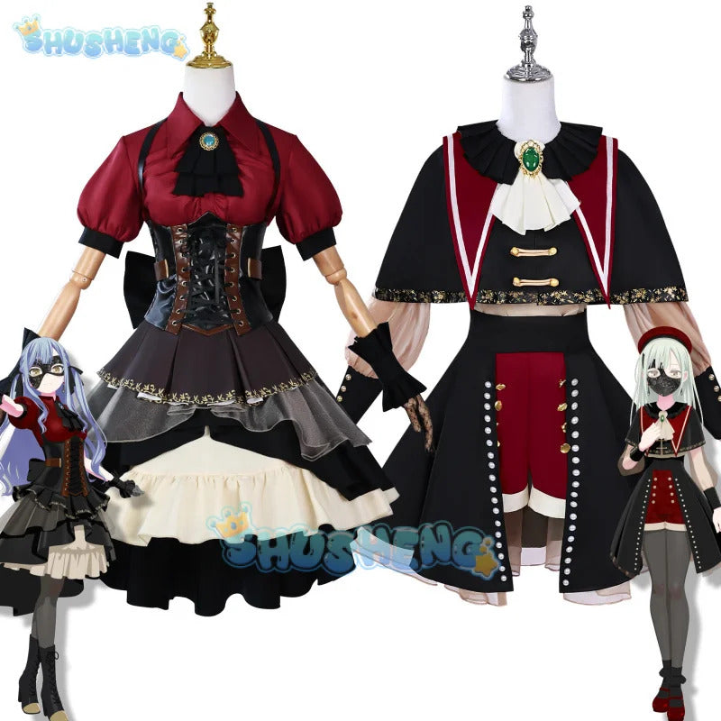 BanG Dream! Sakiko Togawa Wakaba mutsuma cosplay costume Ave Mujica uniform Halloween Carnival Party Christmas play role clothes