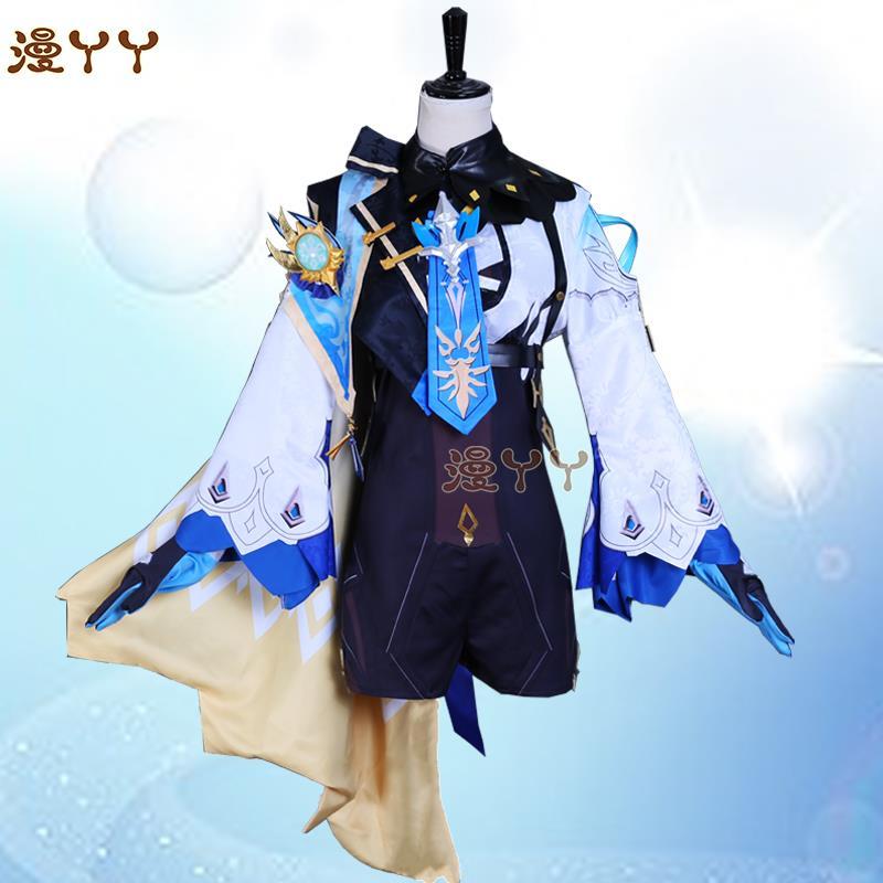 Anime Genshin Impact Eula Game Suit Uniform Cosplay Costume Halloween Carnival Costume For Women