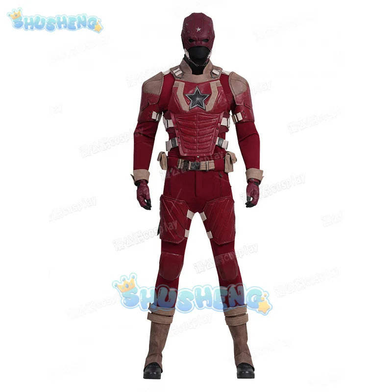 Movie Thunderbolts Red Guardian Cosplay Costume Uniform Halloween Carnival Party Christmas Play Role Clothes Clothing for Men