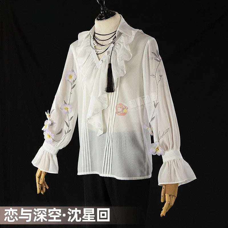 Love and Deepspace Xavier Cosplay Costume Shirt Party Fashion Handsome Uniform Halloween Role Play Clothing
