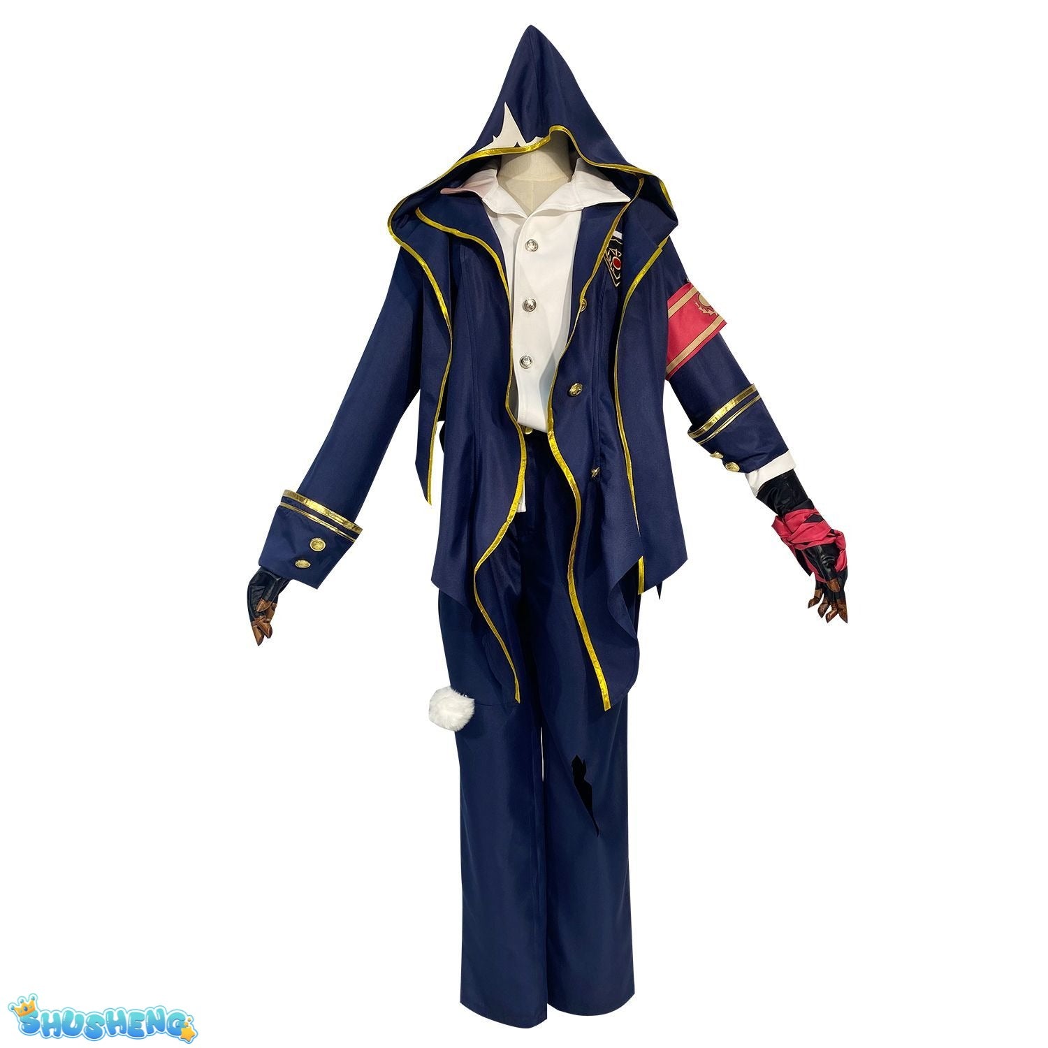 Game Identity V Mercenary Naib Subedar Cosplay Costume Fancy Blue Party Suit Halloween Carnival Uniforms Custom Made