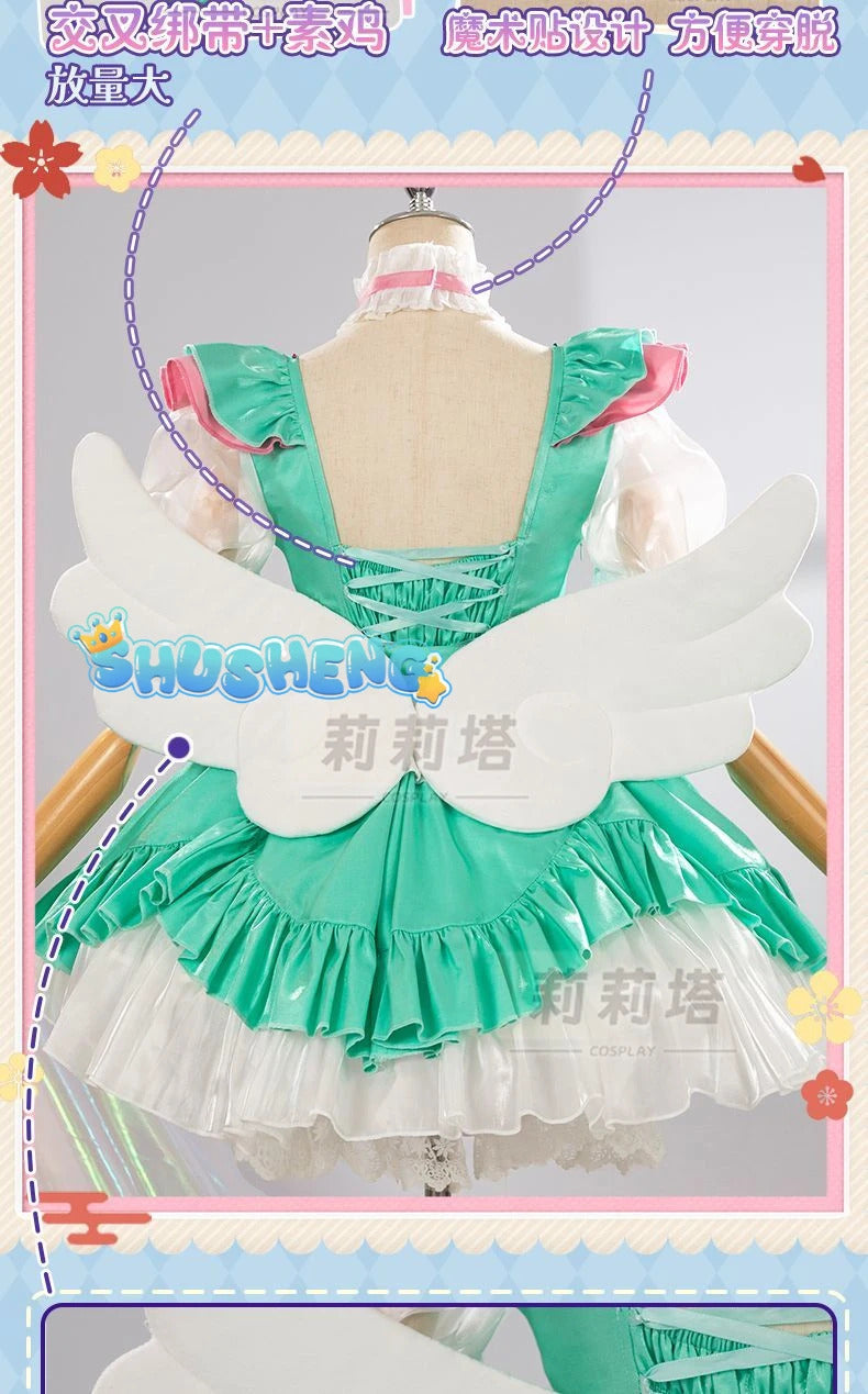 Miku cosplay cute princess Loli dress Miku wig play a full set of dresses for Christmas and Halloween
