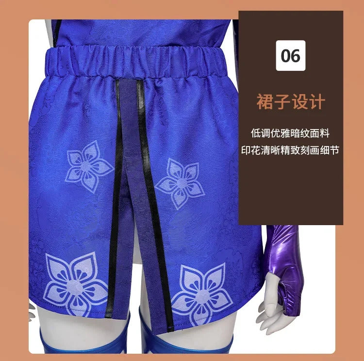Shusheng-R Superhero Elizabeth Braddock Cosplay Psylocke Betsy Braddock Costume Women's Fantasia Uniform Halloween Party Fashion Full Set