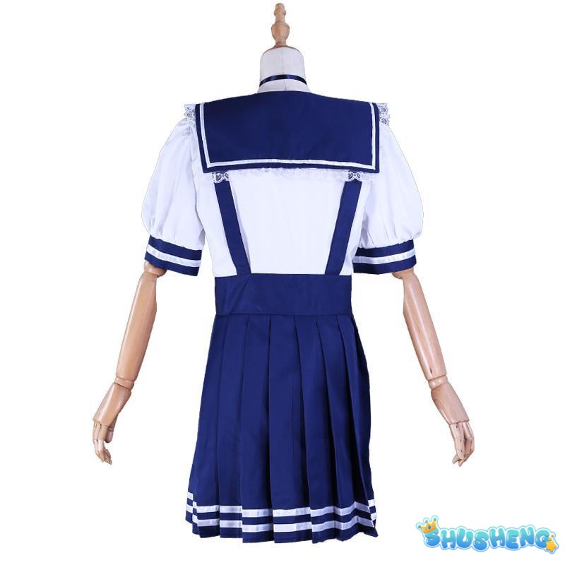 In Stock Aqua Minato Cosplay Costumes Hololive Holo Vtuber JK Sailor School Uniform Seifuku Ateshi Onion Baqua