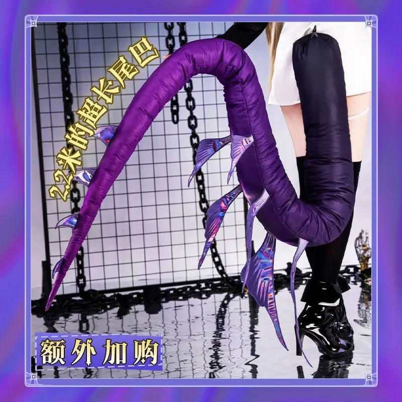 Arknights Necrass Eblana Cosplay Costume Uniform Halloween Carnival Party Christmas Play Role Clothes Clothing