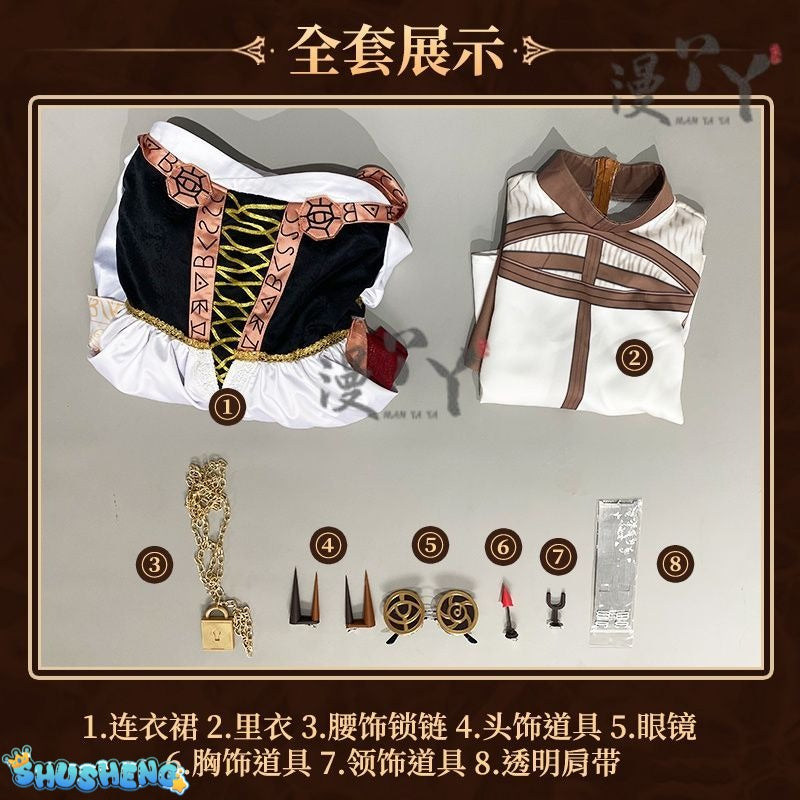 Game Identity V Little Girl Alice Derose Memory Twisting Pointer Official Cosplay Costume Accessories Woman's Anime Game Roleplay Outfit