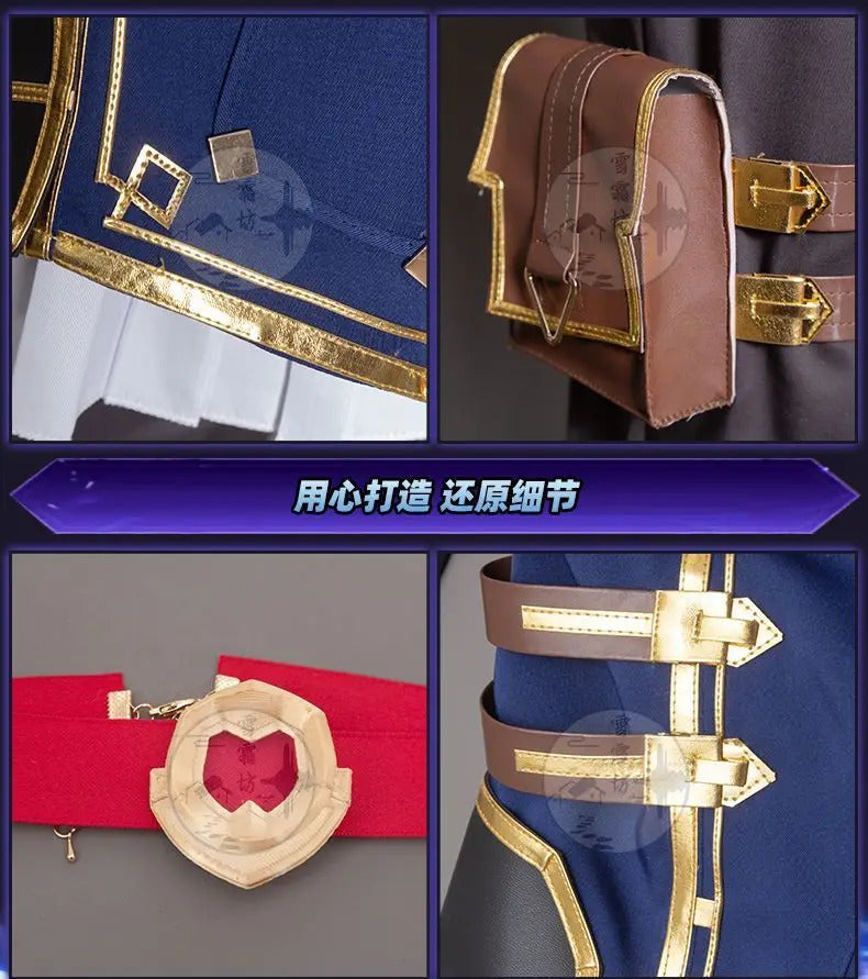 Shusheng lol arcane Season 2 VI Caitlyn cosplay costume uniform Halloween Carnival Party Christmas play rode clothing