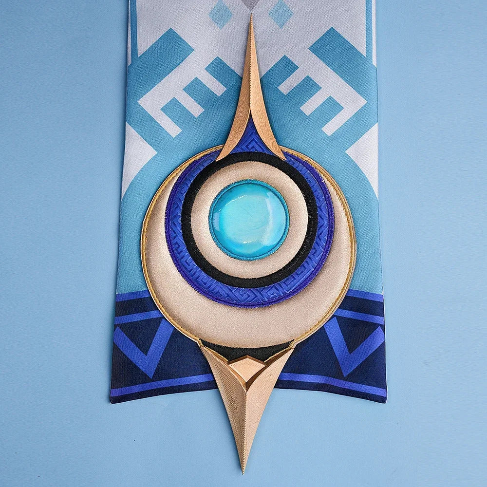 Genshin Impact Lauma Cosplay Costume Dress Uniform Headwear Earrings Frostmoon Scions Halloween Party for Women Girls