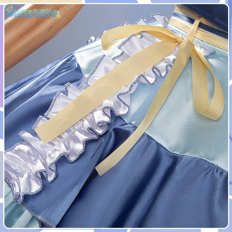 Shusheng-N Gakuen IDOLM@STER Kotone Fujita Cosplay Costume Halloween Carnival Sweet Lolita Dress Accessories Props Wig Men's Women's Set