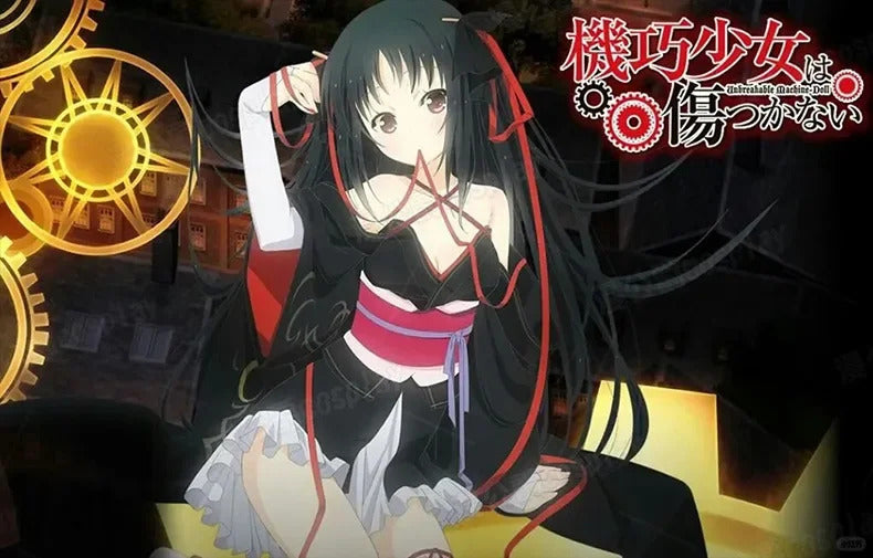 New Unbreakable Machine-Doll Yaya cosplay costume Halloween Party Sweet Woman Kimono Dress Headwear Socks Props Wig Uniform Set