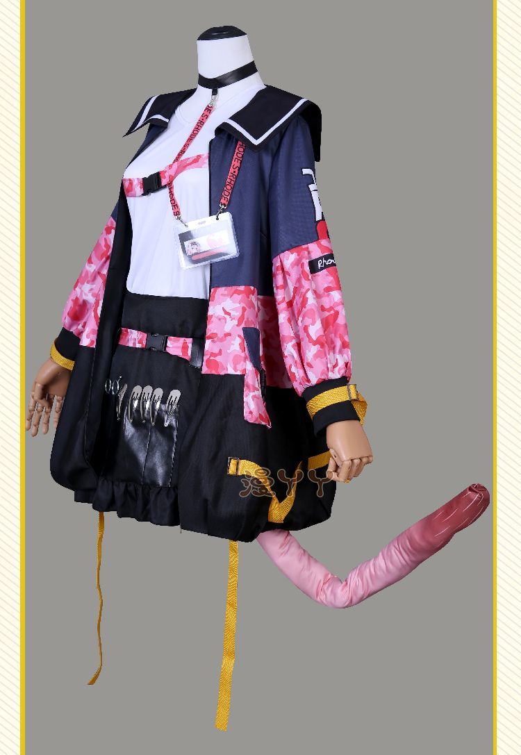 Anime Goldenglow Cosplay Costume Arknights Lovely Goldenglow Uniform Women Outfit Suit Wigs Tail Shoes Cosplay Costume Hot Sale