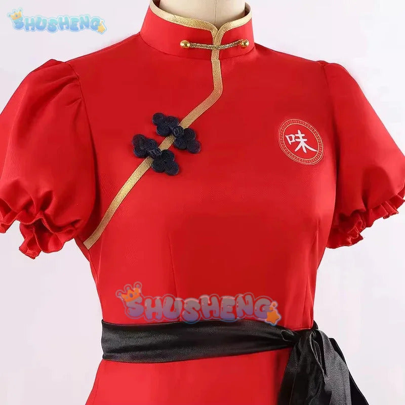 Shusheng Blue Archive Rumi ShanHaiJing Game Suit Lovely Dress Chinese Uniform Cosplay Costume Halloween Party Role Play Outfit