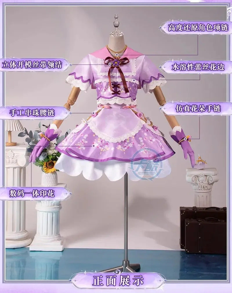 Anime Aikatsu!Hoshimiya Ichigo Cosplay Costume New Sweet Lolita Dress Wig Accessories Props Uniform Men Women Fashion Set S-XXL