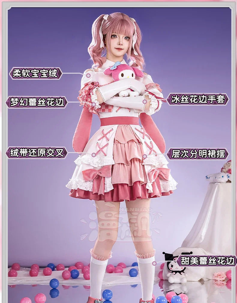 Girls Band Cry Nina 486 Tomo Hina Cosplay Costume Uniform Halloween Carnival Party Christmas Play Role Clothes Clothing