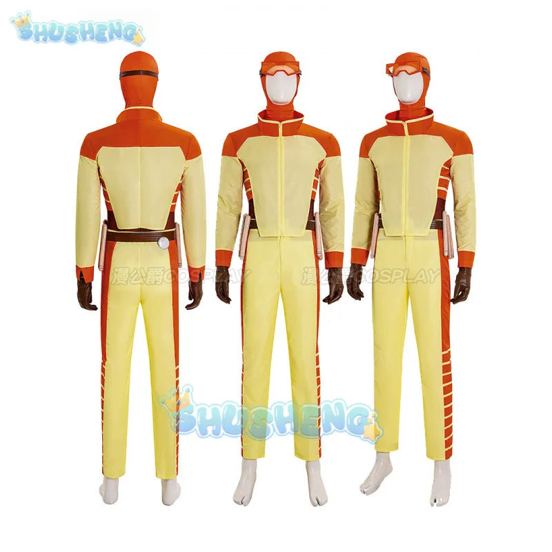 Invincible Season 3 Rex Splode Cosplay Costume Uniform Halloween Carnival Party Christmas Play Role Clothes Clothing for Men
