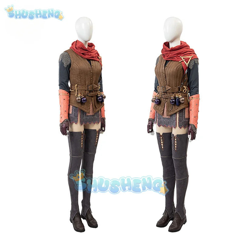 Split Fiction Mio Hudson Cosplay Costume Uniform Halloween Carnival Party Christmas Play Role Clothes Clothing for Women