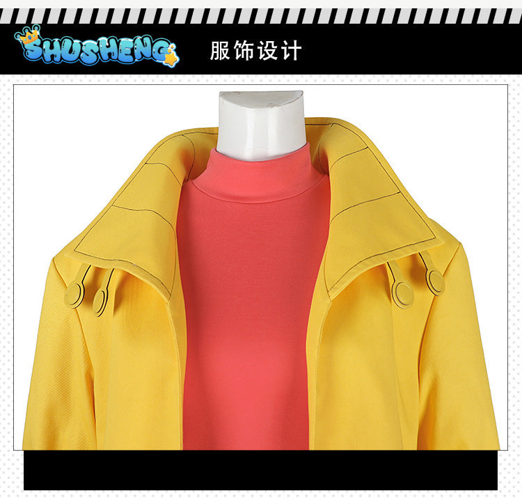 Adult Sexy Female X Police 97 Man Jubilation Lee Jubilee Halloween Carnival Cosplay Costume Yellow Trench Coat