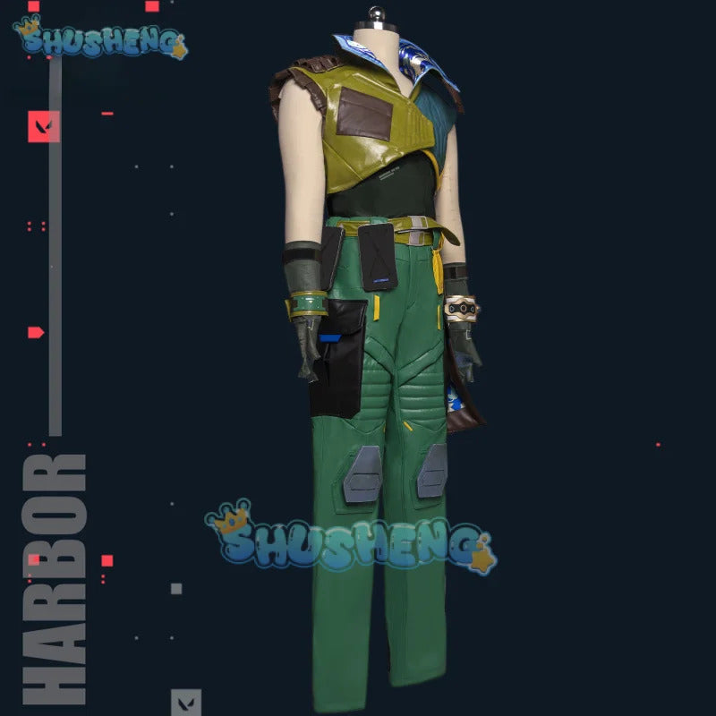 Shusheng Game VALORANT Harbor Cosplay CostumeUniform Halloween Carnival Party Christmas Play Role Clothes Clothing for Women