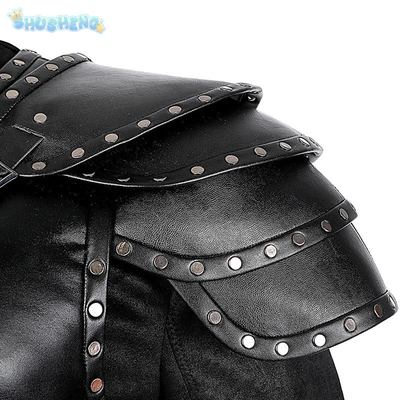 Witcher 3:Wild Huntc Geralt Cosplay Geralt Costume Handsome leather men set accessories props complete Halloween party uniform
