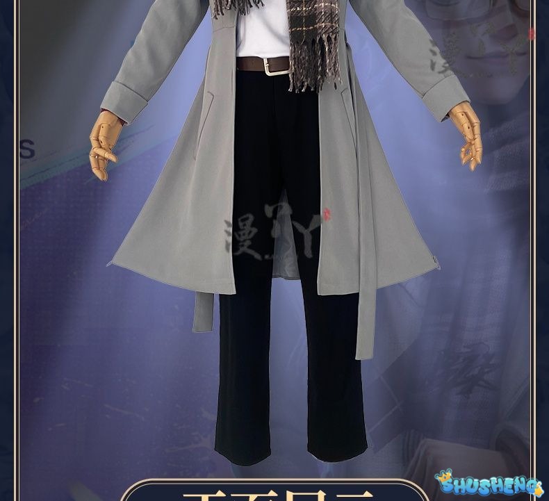 Game Identity V Eli Clark Cosplay Costume Wig Seer BLK Uniform Set Halloween Carnival Play Role Party Prop Anime Cosplay Clothes