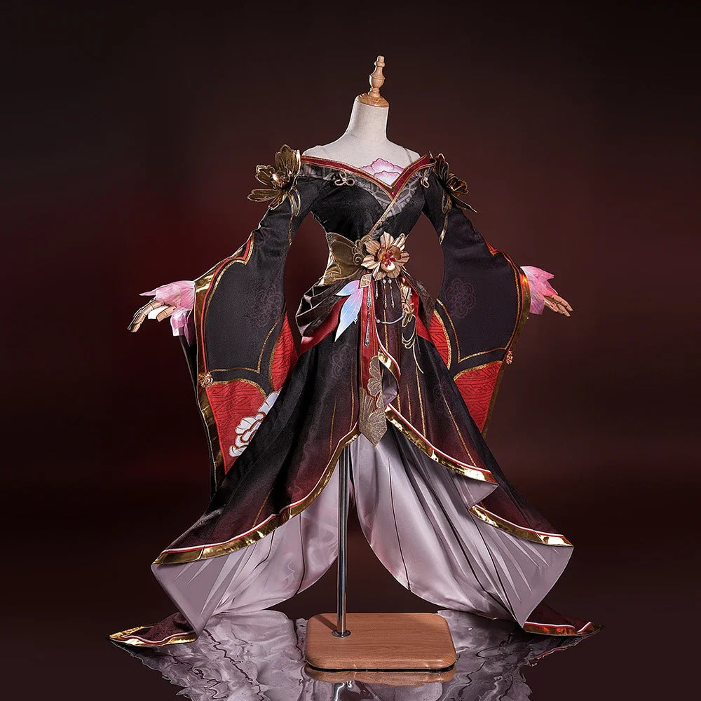 Honkai star rail fugue cosplay dress ingyun pajamas tail hairpins Xianzhou Luofu Halloween party prop Shusheng