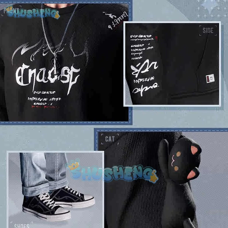 Love and Deepspace Heroines Cosplay Costume Rebellious Declaration Halloween Carnival Party Christmas Play Role Clothing