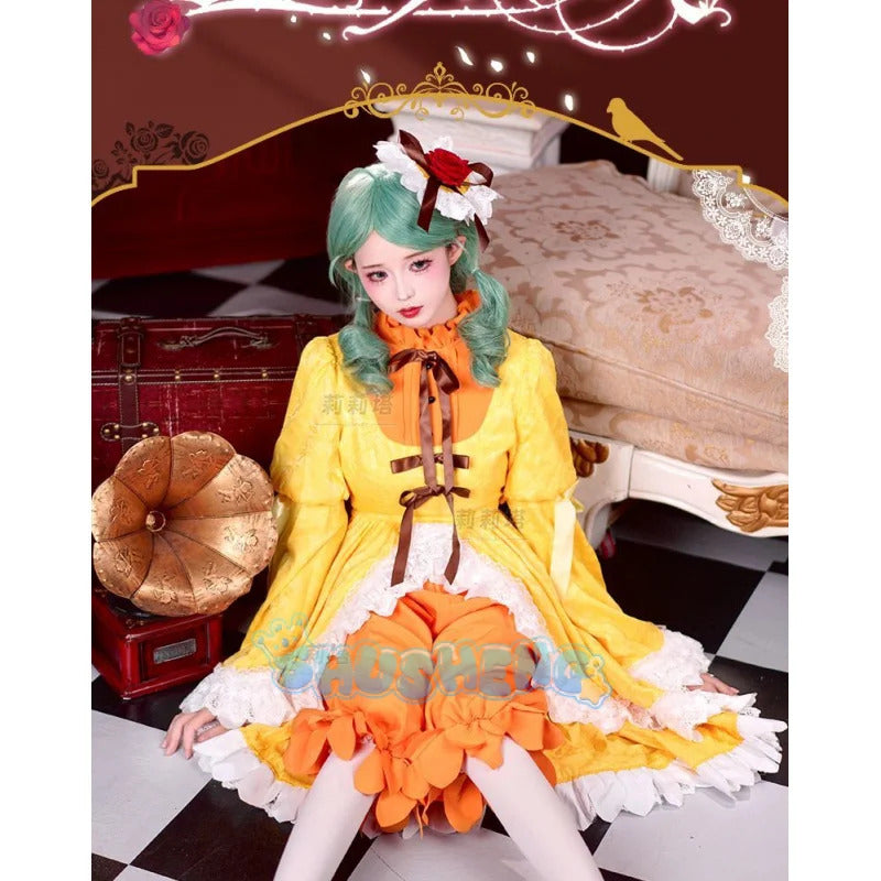 Anime Rozen Maiden Hinaichigo Souseiseki Cosplay Costume Halloween Carnival Sweet and Cute Lolita Dress and Accessories Girl Set